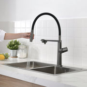 Copper Kitchen Single-Hole Rotatable Faucet with Water Filter-KF2208