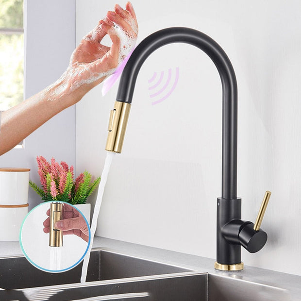 Kitchen faucet with Sensor | Pull out hose |