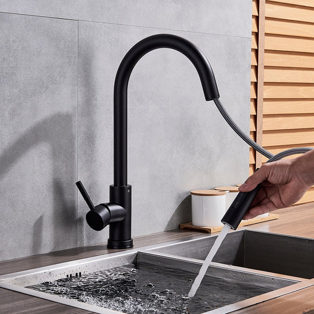 Kitchen faucet with Sensor | Pull out hose |