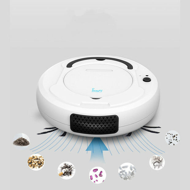 3-IN-1 AUTO RECHARGEABLE SMART SWEEPING ROBOT VACUUM CLEANER