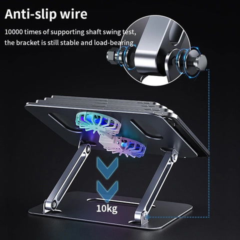 Foldable Laptop Stand With Cooling Fan