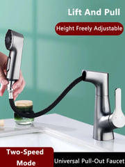 Modern Bathroom Telescopic Basin Waterfall Faucet