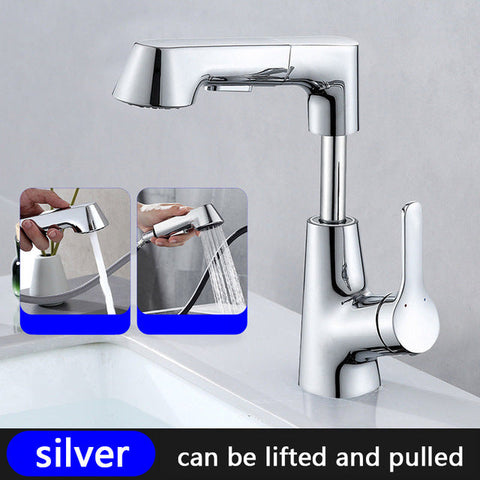 Modern Bathroom Telescopic Basin Waterfall Faucet