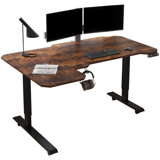 Daycia Height Adjustable L-Shape Standing Desk