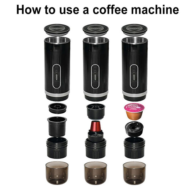 Electric 3 in 1 Portable Coffee Maker