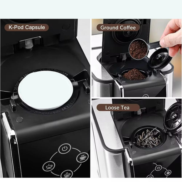 3-in-1 Single Serve Coffee Maker Instant Brewer
