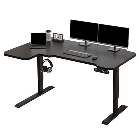 Daycia Height Adjustable L-Shape Standing Desk