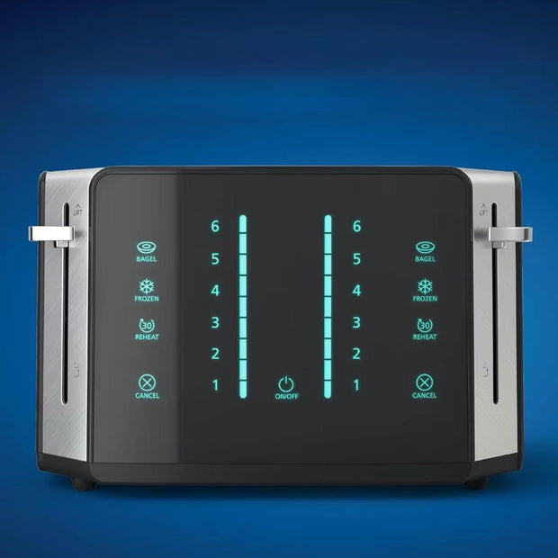 Black Touch Screen 4-Slice Digital Toaster