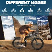 Mountain E Bike, Full Suspension Folding Ebike,