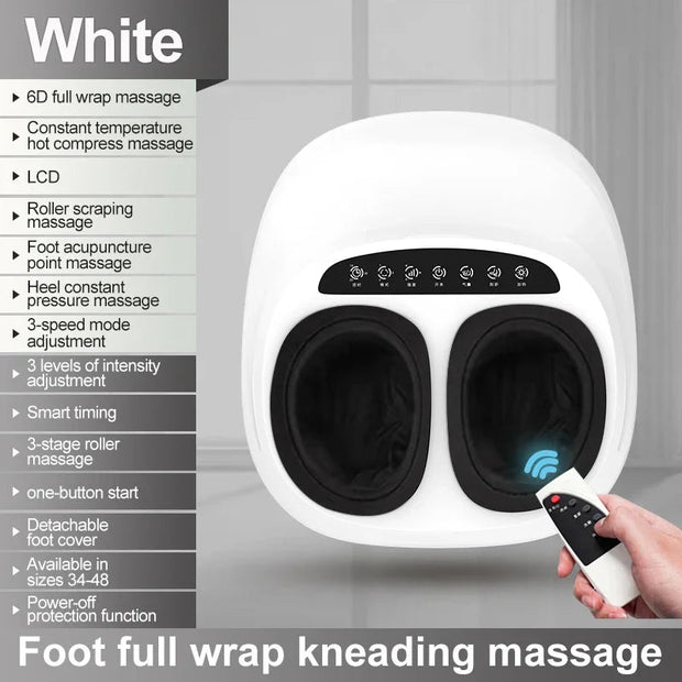 Comfortable Foot Massager for Massage and Relaxation with Handheld Controller 3 Intensities Helps Relax Leg