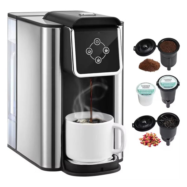 3-in-1 Single Serve Coffee Maker Instant Brewer
