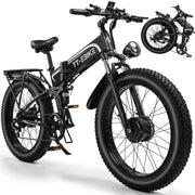 Mountain E Bike, Full Suspension Folding Ebike,