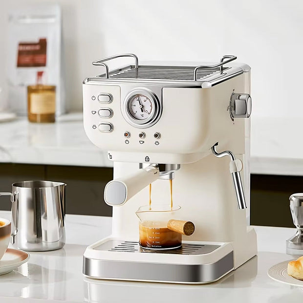 20-Bar Semi-Auto Espresso Machine with Milk Frother