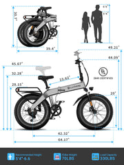 Folding Electric Bike for Adults 1200W Peak Motor,30/28MPH 60 Miles, Fat Tire Foldable Ebike Commute with NFC/Anti-Theft/Hydraulic Brakes,UL Certified Electric Bicycle