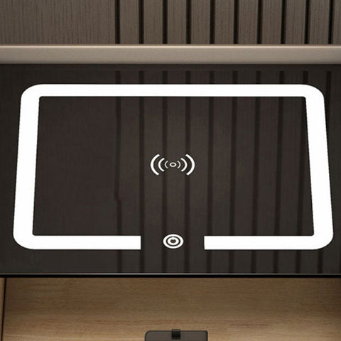 Digital Bedside Table - Wirless Charging - Bluetooth Speaker - LED Light - Fingerprint Lock