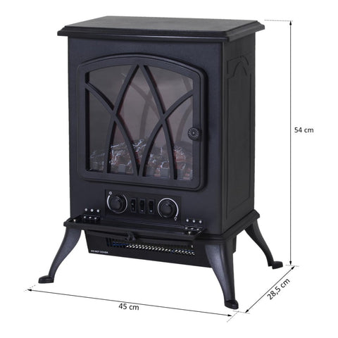 Gideon 54Cm H x 45Cm W Electric Fireplace